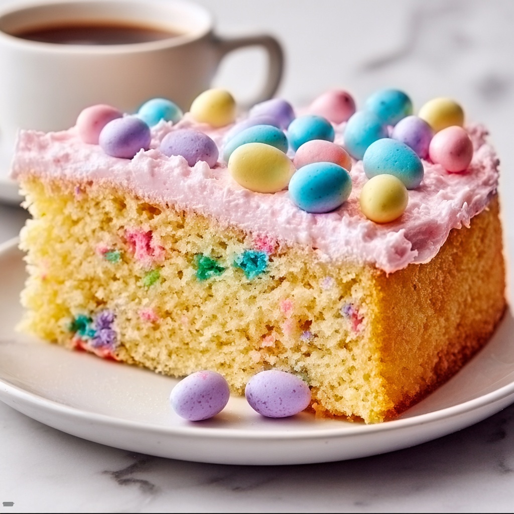 Festive Easter Poke Cake Recipe - Recipe Image