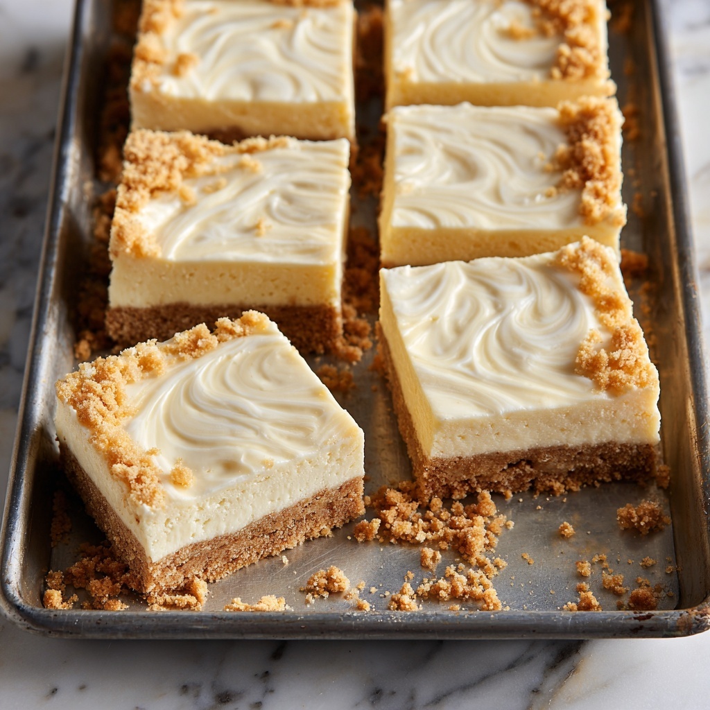 No Bake Cheesecake Bars Recipe - Recipe Image