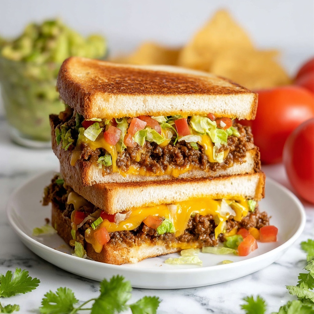 Taco Grilled Cheese Sandwich Recipe - Recipe Image