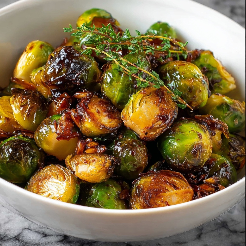 Honey Balsamic Brussels Sprouts: A Deliciously Sweet and Savory Side Dish Recipe - Recipe Image