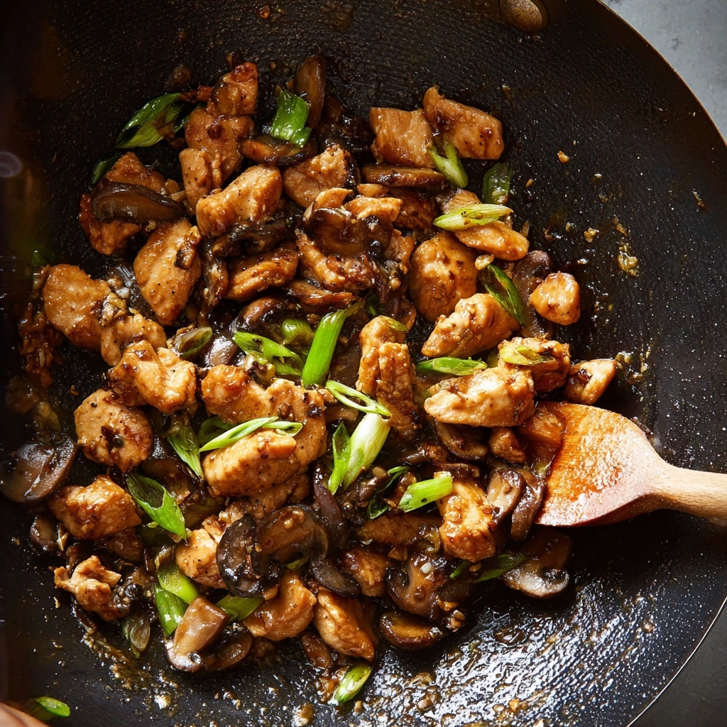 Black Pepper Chicken with Mushrooms Recipe - Recipe Image