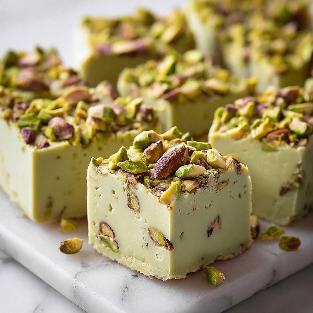 Pistachio White Chocolate Fudge Recipe - Recipe Image