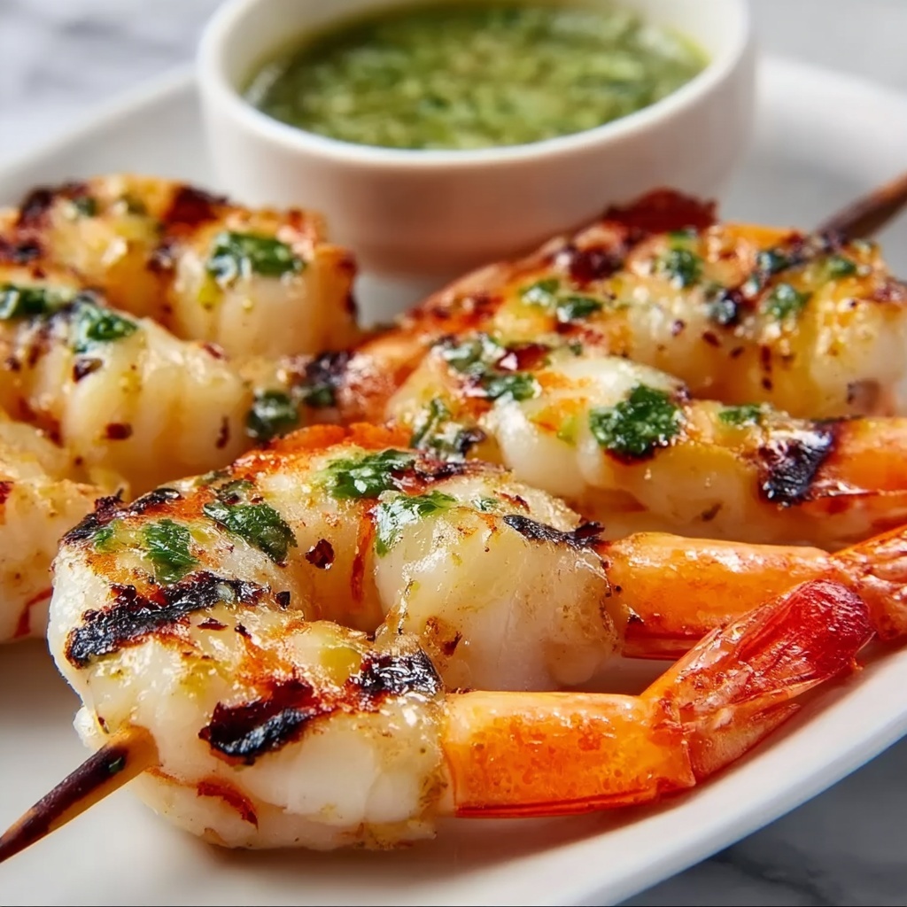 Garlic Confit Butter BBQ Butterflied Prawns Recipe - Recipe Image