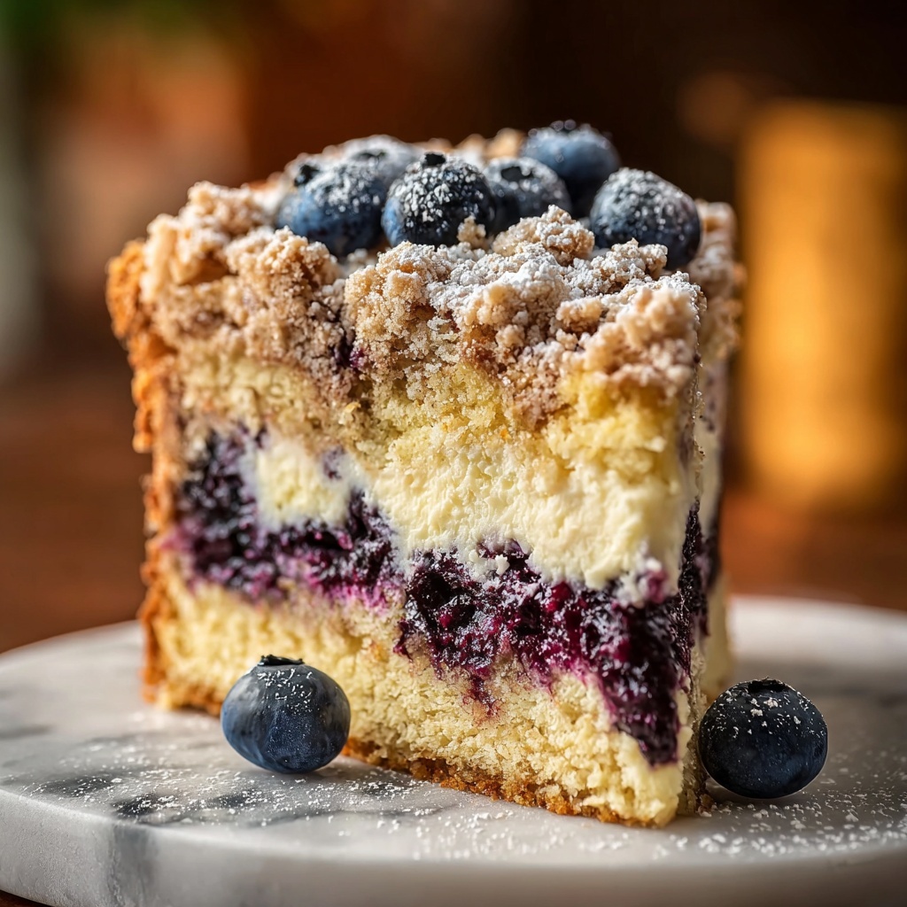 Blueberry Sour Cream Coffee Cake Recipe - Recipe Image