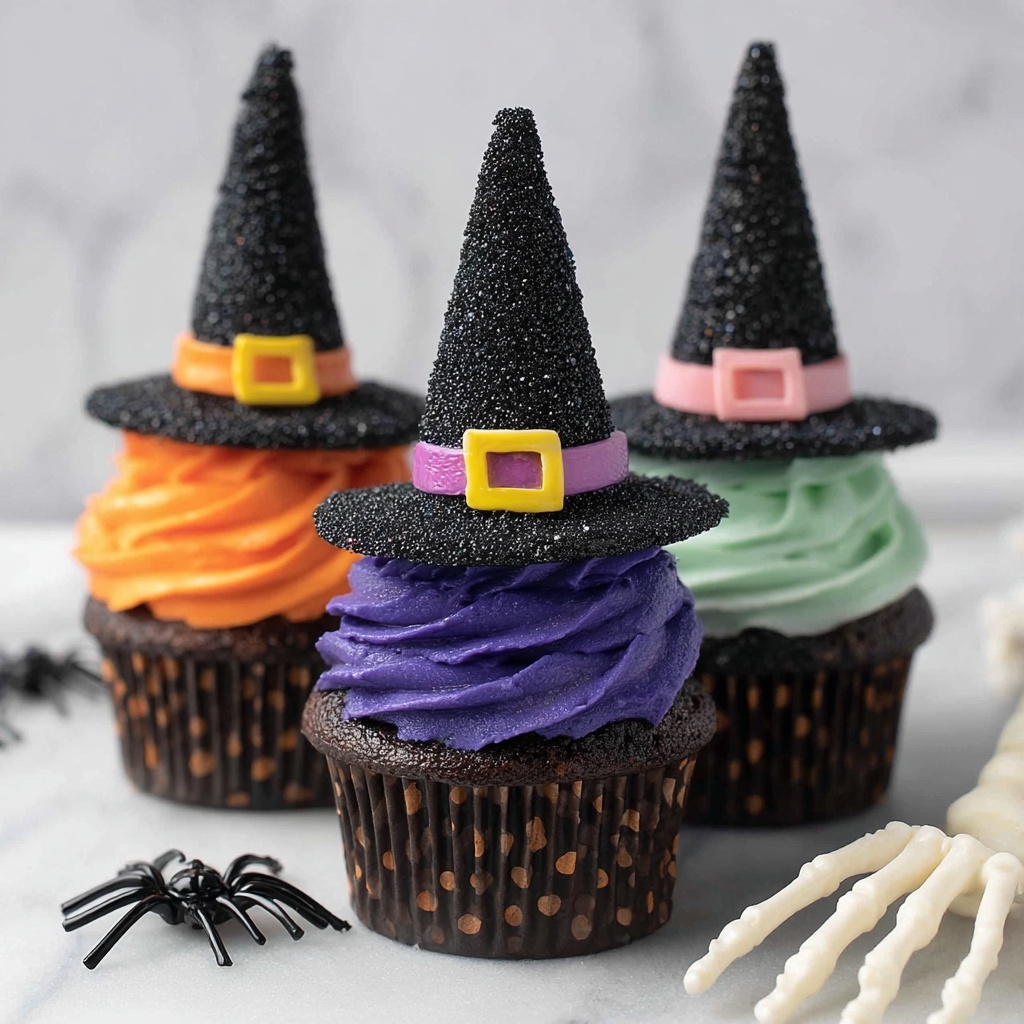 Spooky Witch Hat Cupcakes Delight Recipe - Recipe Image
