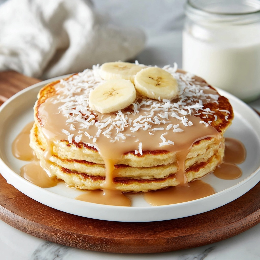 Sweet Coconut Cream Pancakes Recipe - Recipe Image