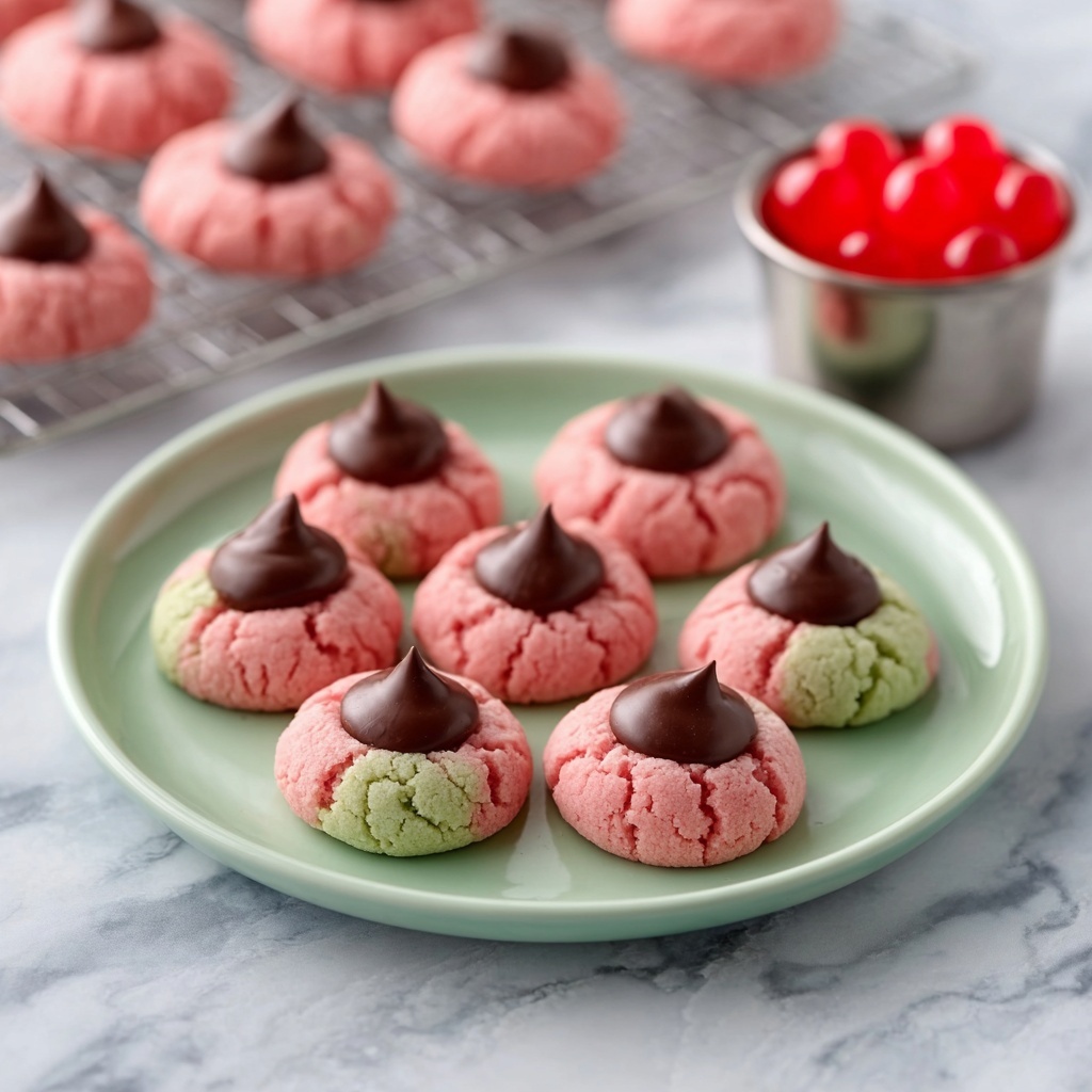 Chocolate Cherry Blossom Cookies Recipe - Recipe Image