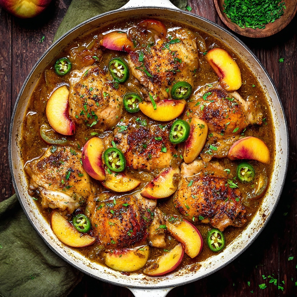 Jalapeño Peach Chicken Recipe - Recipe Image