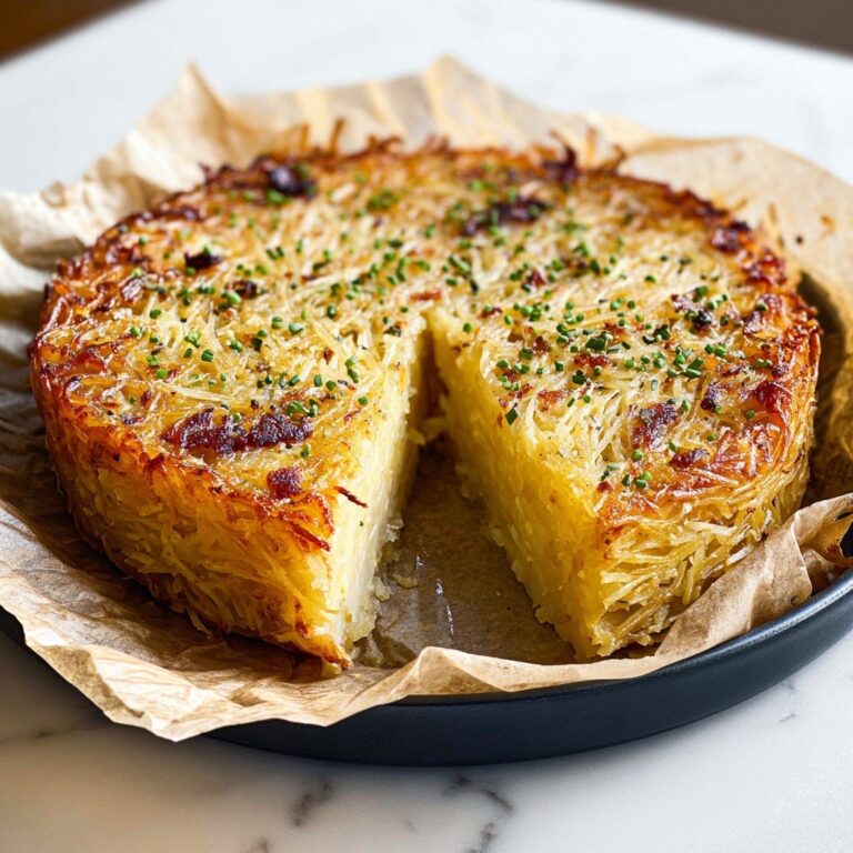 Spanish Tortilla-Inspired Quiche with Hashbrown Crust Recipe