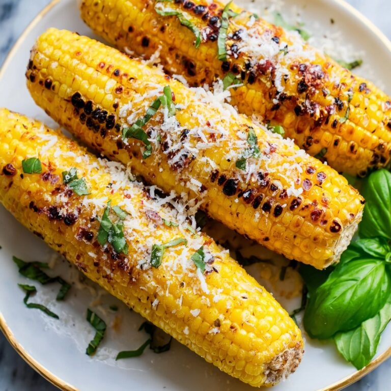 Parmesan Garlic Grilled Corn Recipe