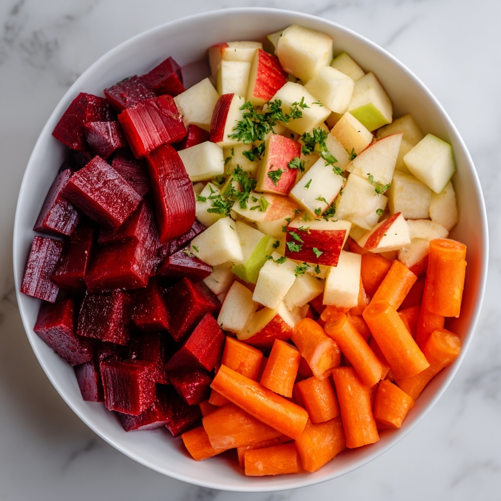 Raw Beet Salad with Apples and Carrots Recipe - Recipe Image