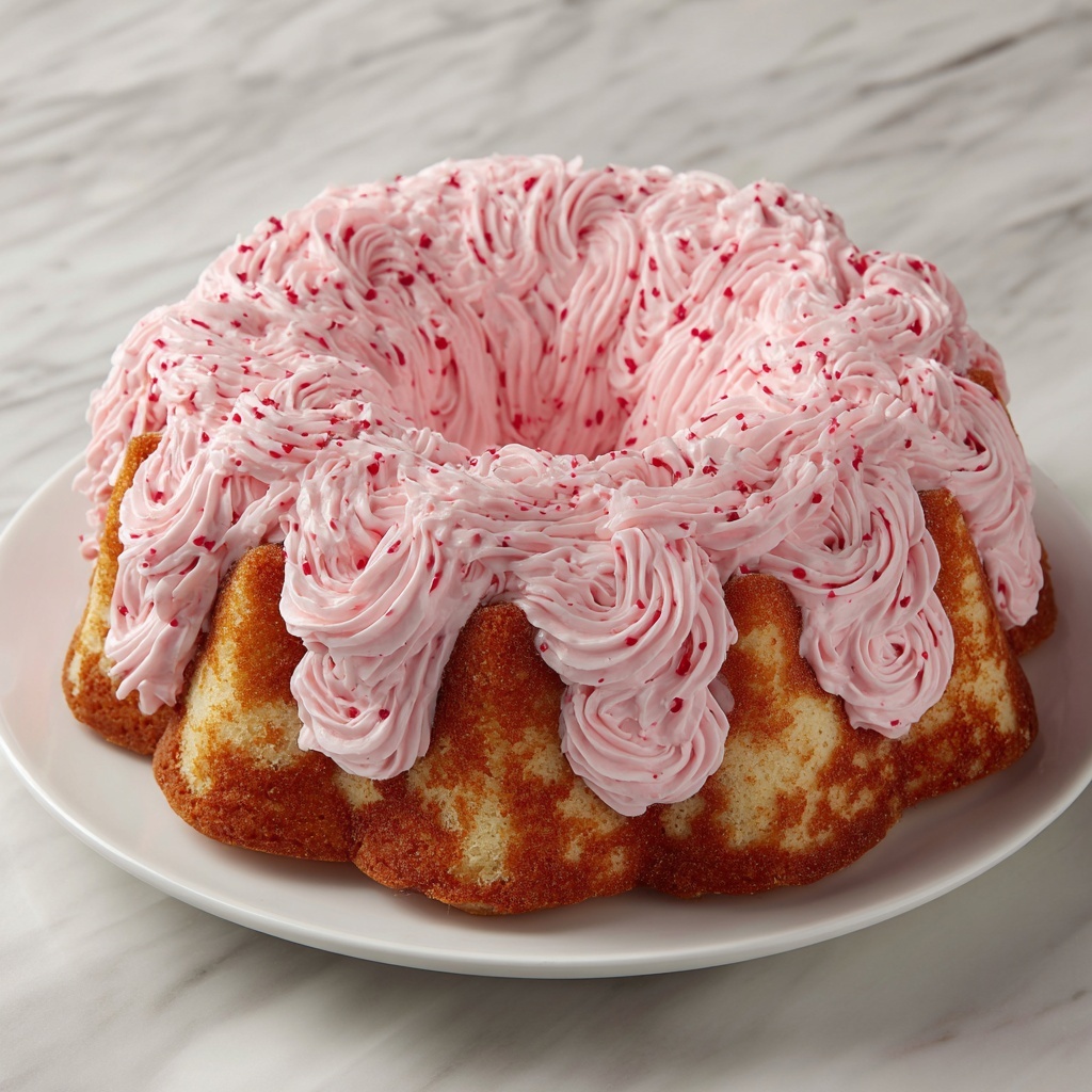 Strawberry Italian Cream Pound Cake Recipe - Recipe Image