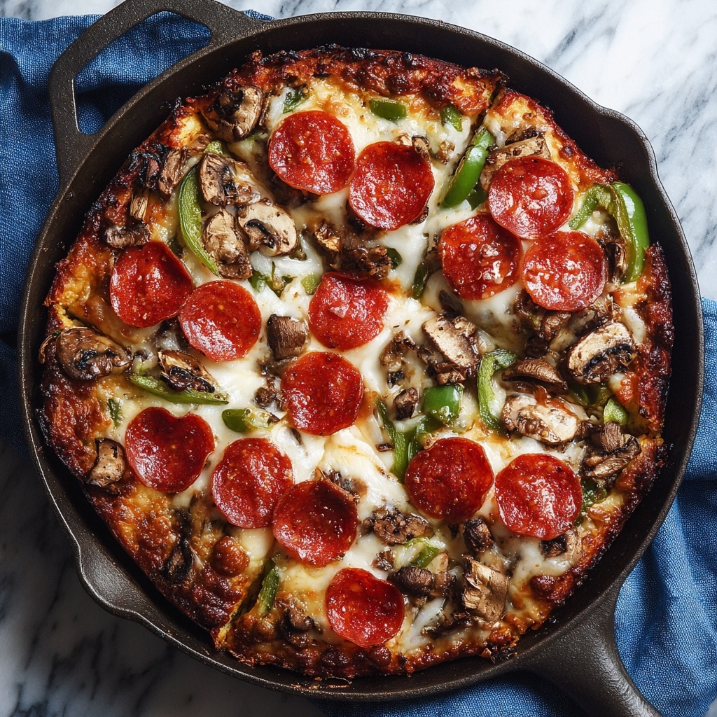 Low-Carb Crustless Pizza Bowl Recipe - Recipe Image