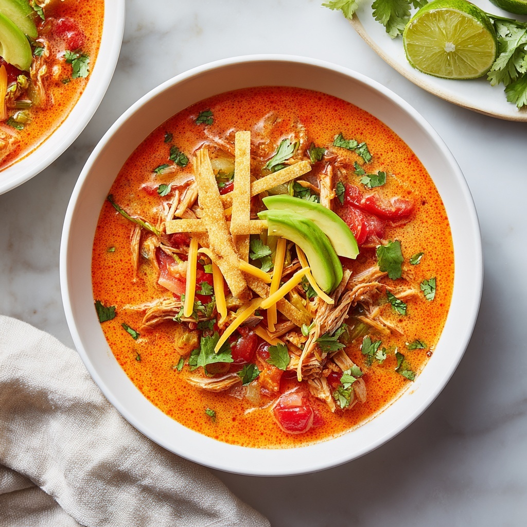 The Best Poblano Chicken Tortilla Soup From Scratch Recipe - Recipe Image
