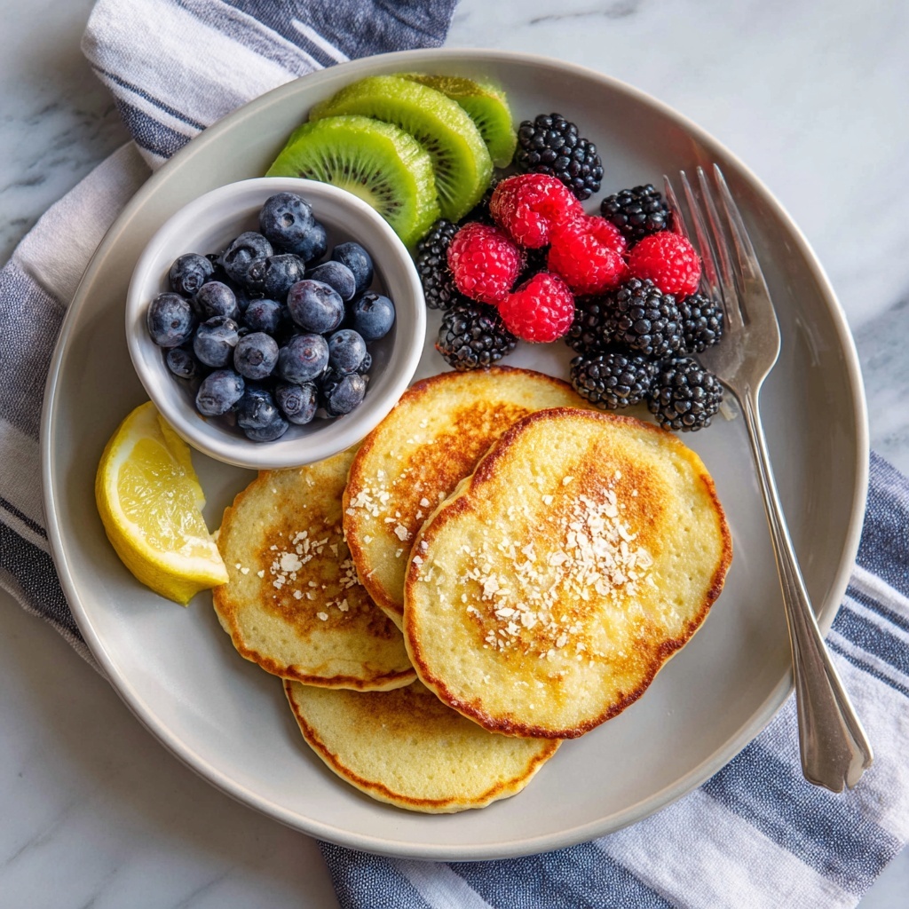 Oatmeal Pancakes with Fresh Fruit Recipe - Recipe Image