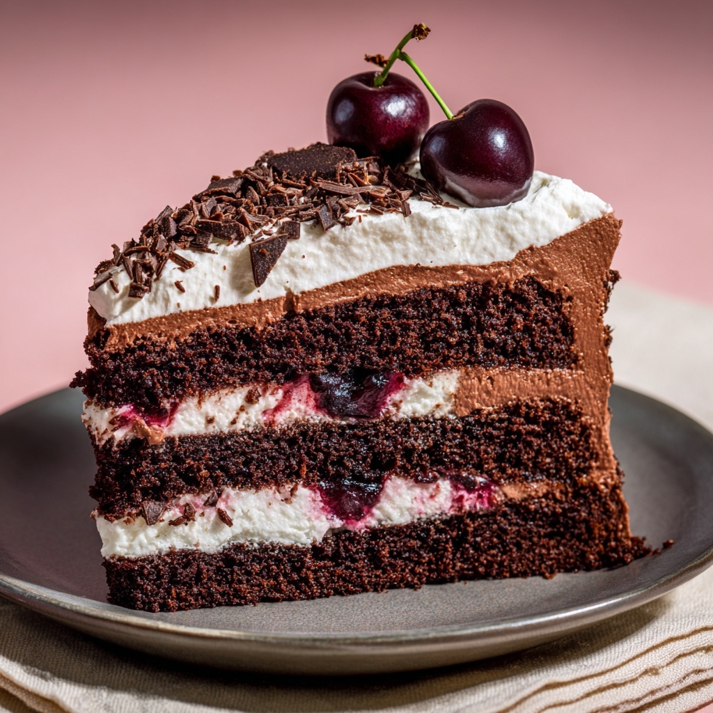 Mile-High Black Forest Cake Recipe - Recipe Image