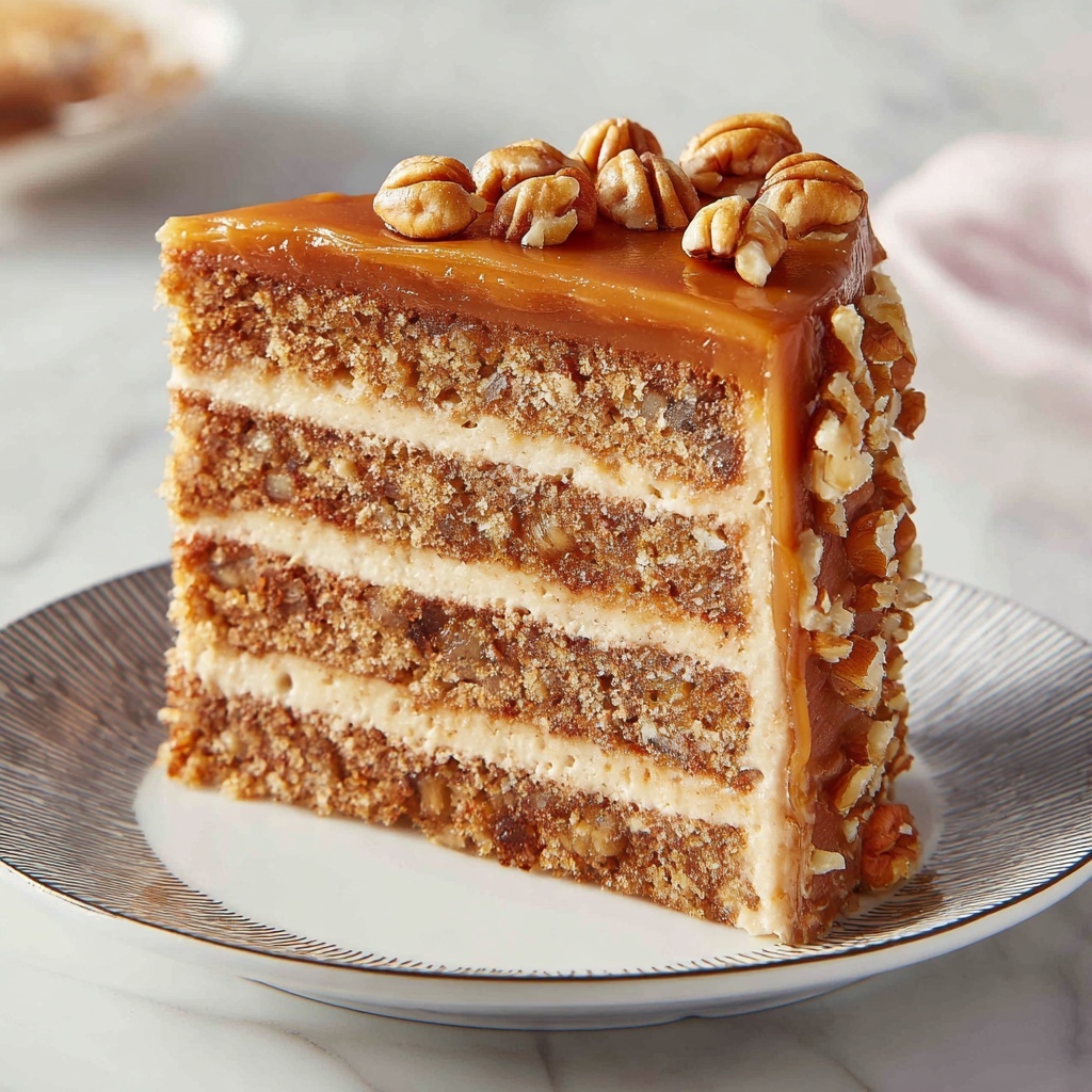 The Southern Pecan Caramel Cake Recipe - Recipe Image