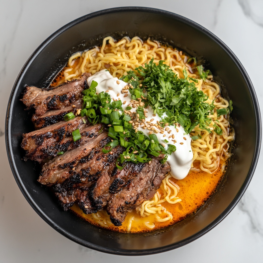 Spicy Korean Ramen Beef Recipe - Recipe Image