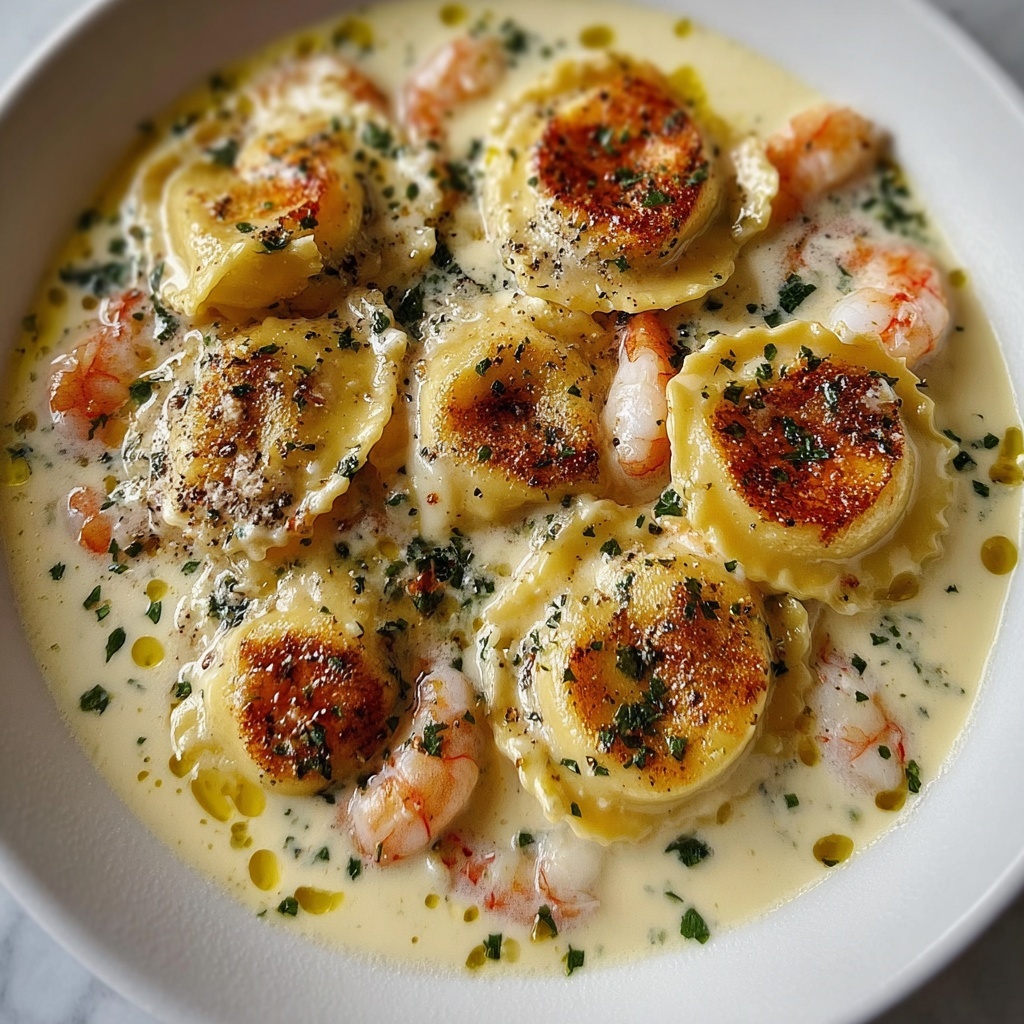 Lobster Ravioli in a Zesty Lemon Butter Sauce Recipe - Recipe Image