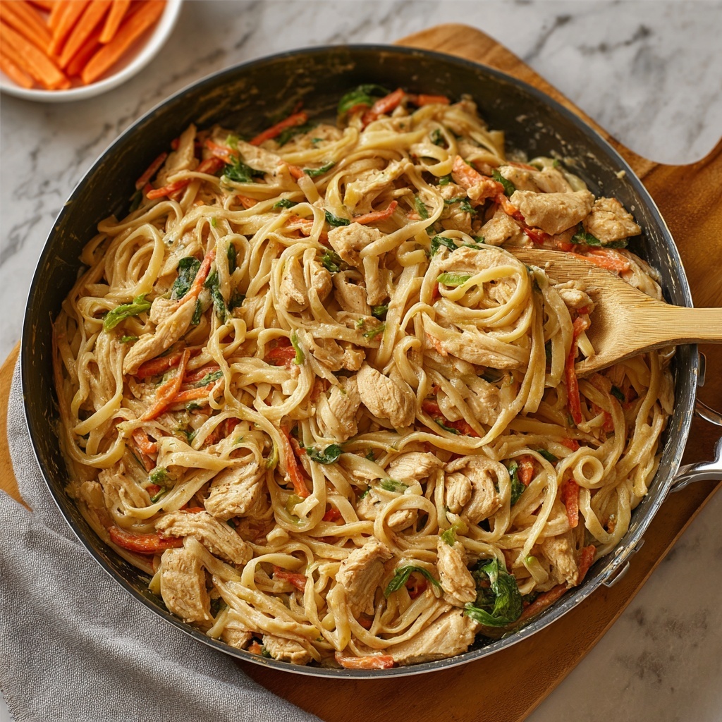 Peanut Chicken Noodles Recipe - Recipe Image