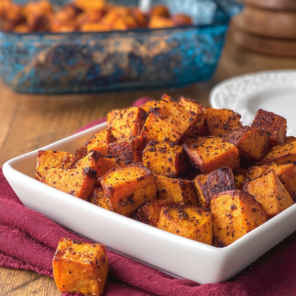 Easy Roasted Sweet Potato Bites Recipe - Recipe Image