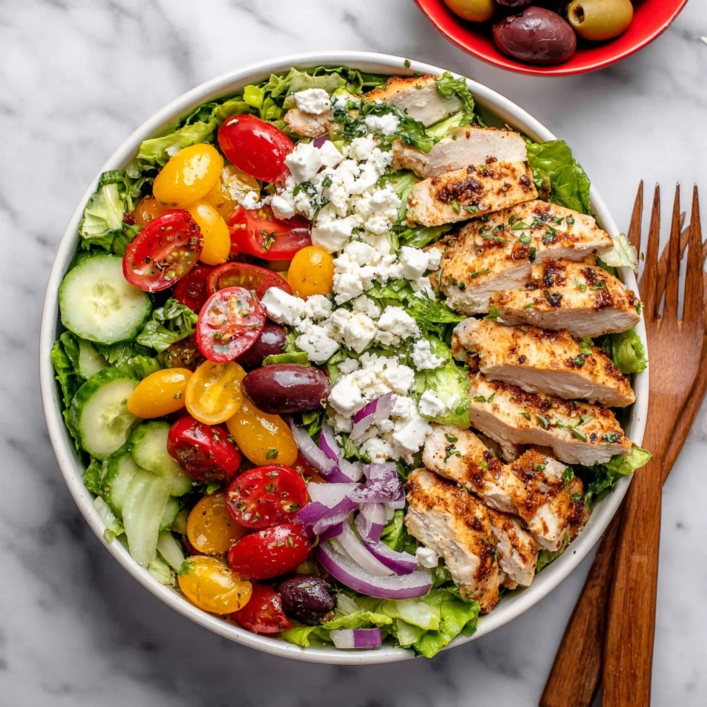 Healthy Greek Chicken Salad Recipe - Recipe Image