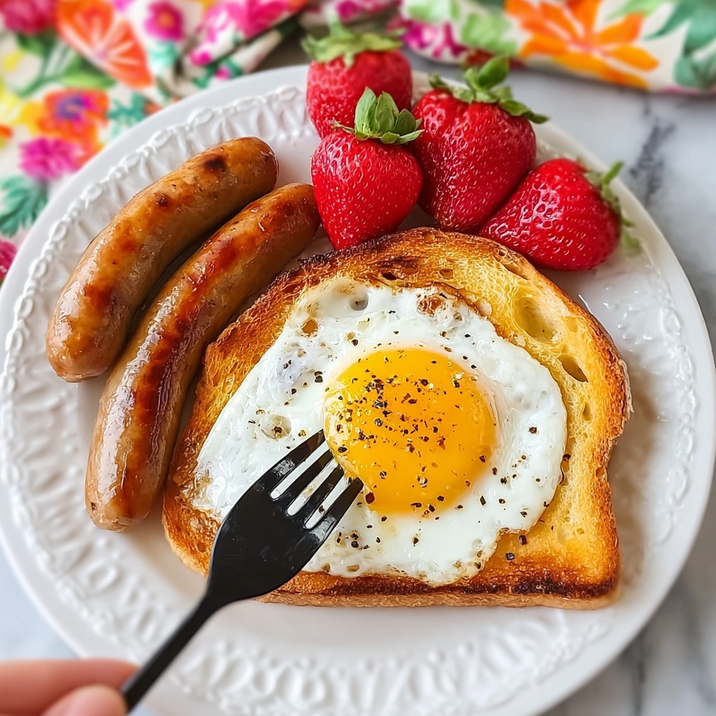 Air Fryer Egg Toast Recipe - Recipe Image