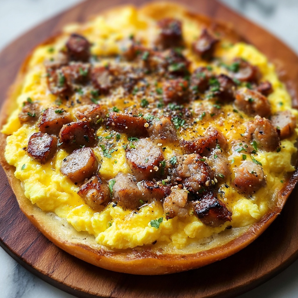 English Muffin Breakfast Pizza Recipe - Recipe Image