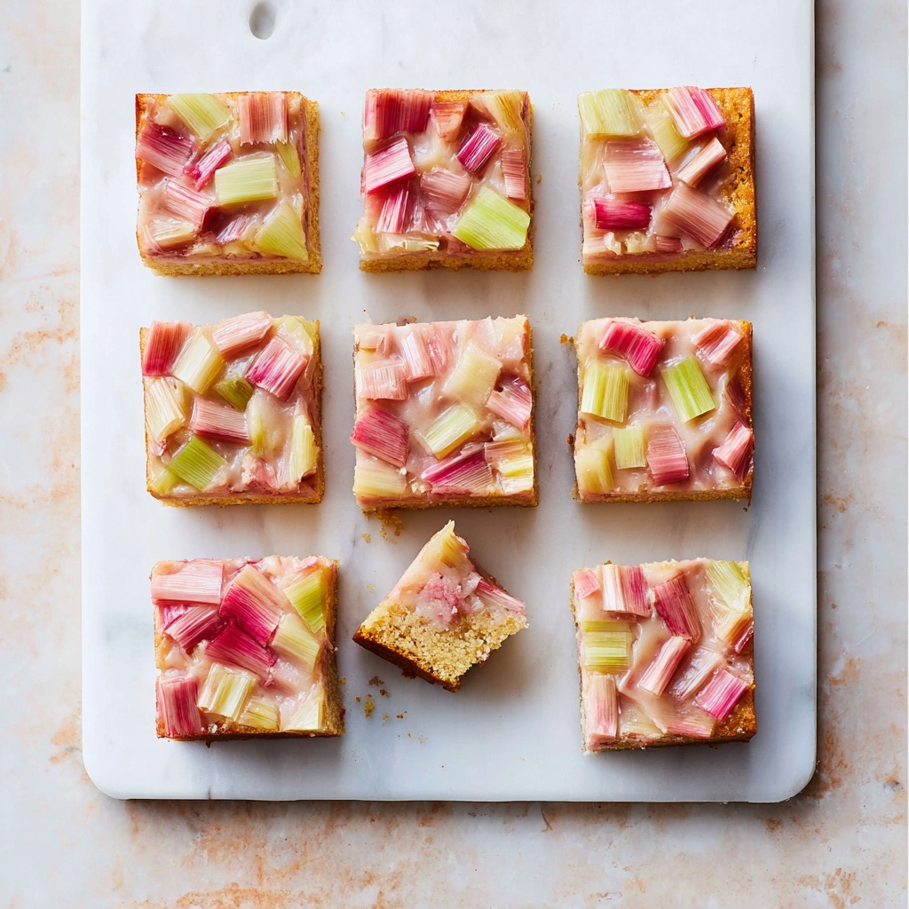 Rhubarb Custard Bars Recipe - Recipe Image
