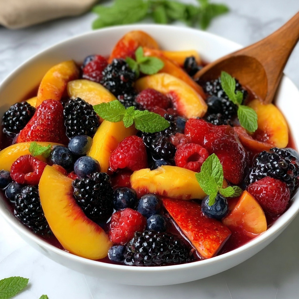 Peach Berry Fruit Salad: A Refreshing Summer Recipe - Recipe Image