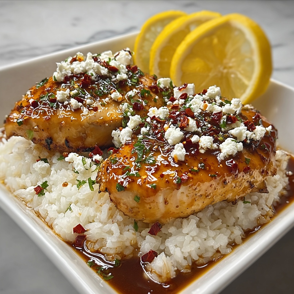 Hot Honey Feta Chicken Recipe - Recipe Image