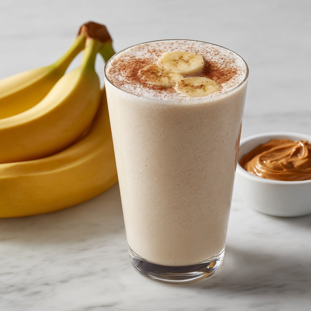 Peanut Butter Banana Smoothie Recipe - Recipe Image