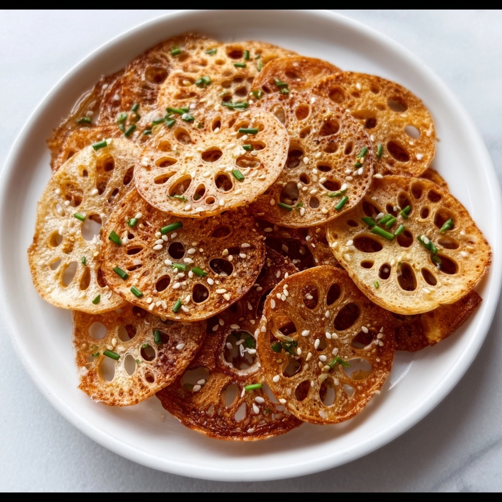 Crispy Lotus Root Chips (Renkon Chips) Recipe - Recipe Image