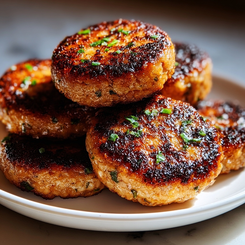 Air Fryer Chicken Rissoles Recipe - Recipe Image