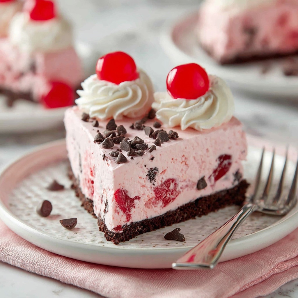 Cherry Chocolate Chip Ice Cream Pie Recipe - Recipe Image