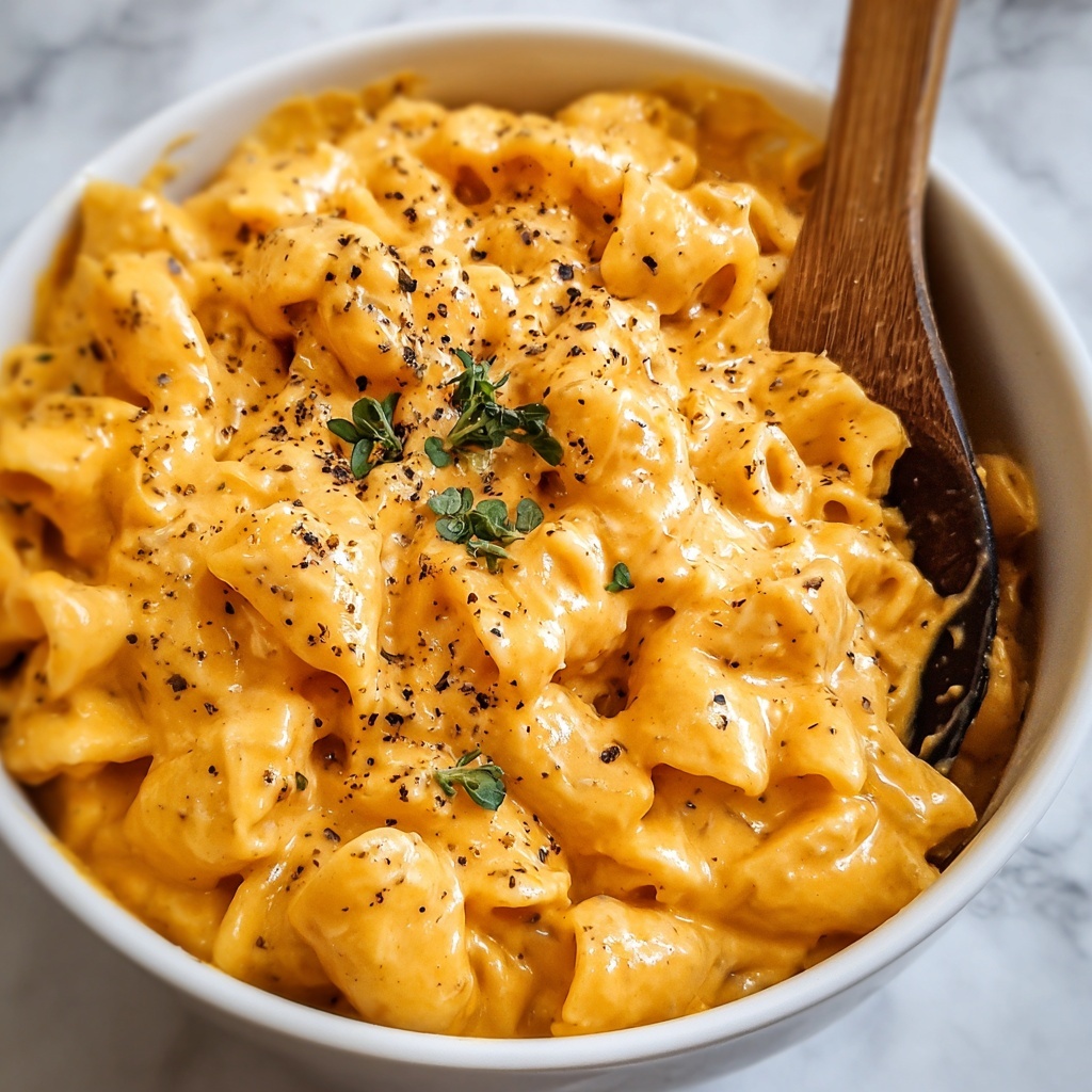 Radiatore Pasta in Creamy Garlic Parmesan Sauce Recipe - Recipe Image
