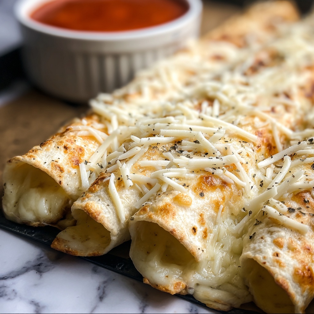 Homemade Cheesy Breadsticks Recipe - Recipe Image