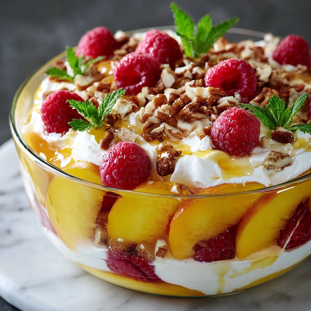 Millionaire Peach Salad Recipe - Recipe Image