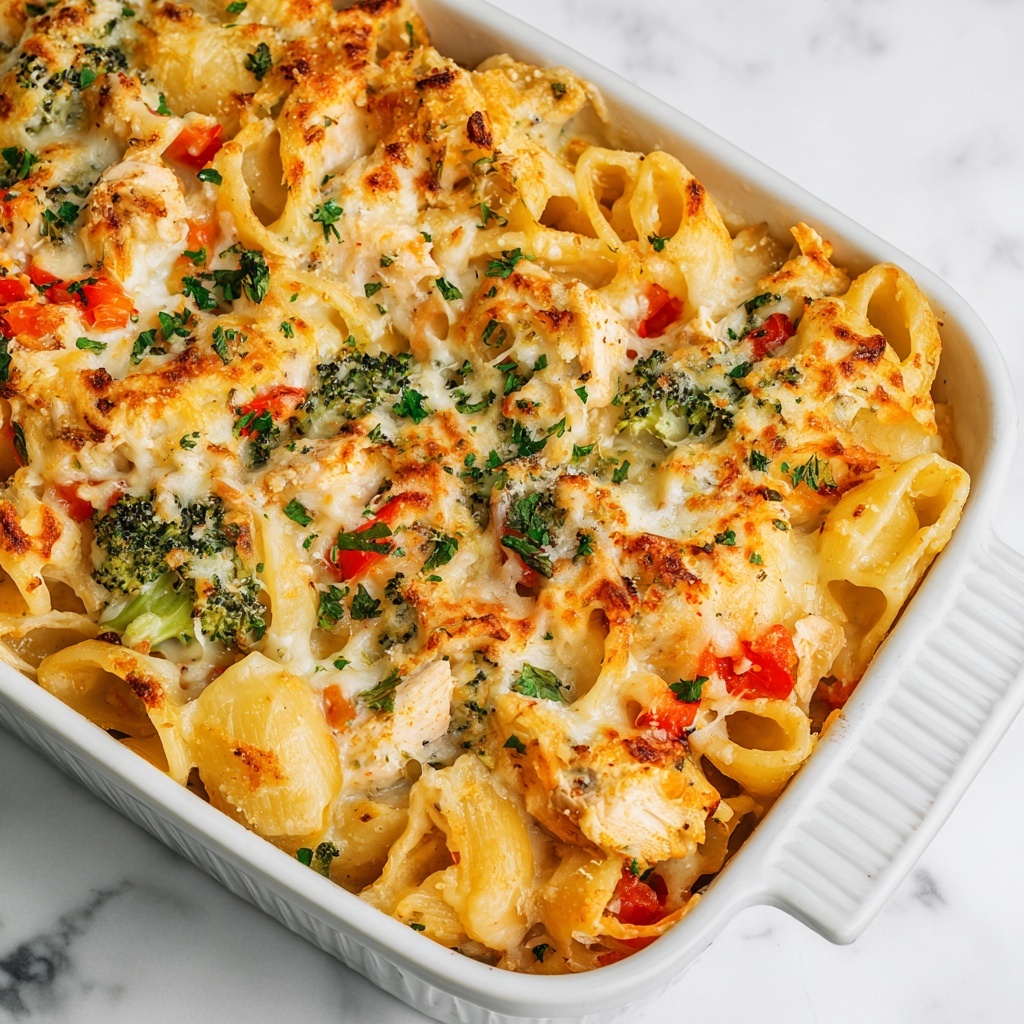 Cajun Cream Cheese Chicken Pasta Bake Recipe - Recipe Image
