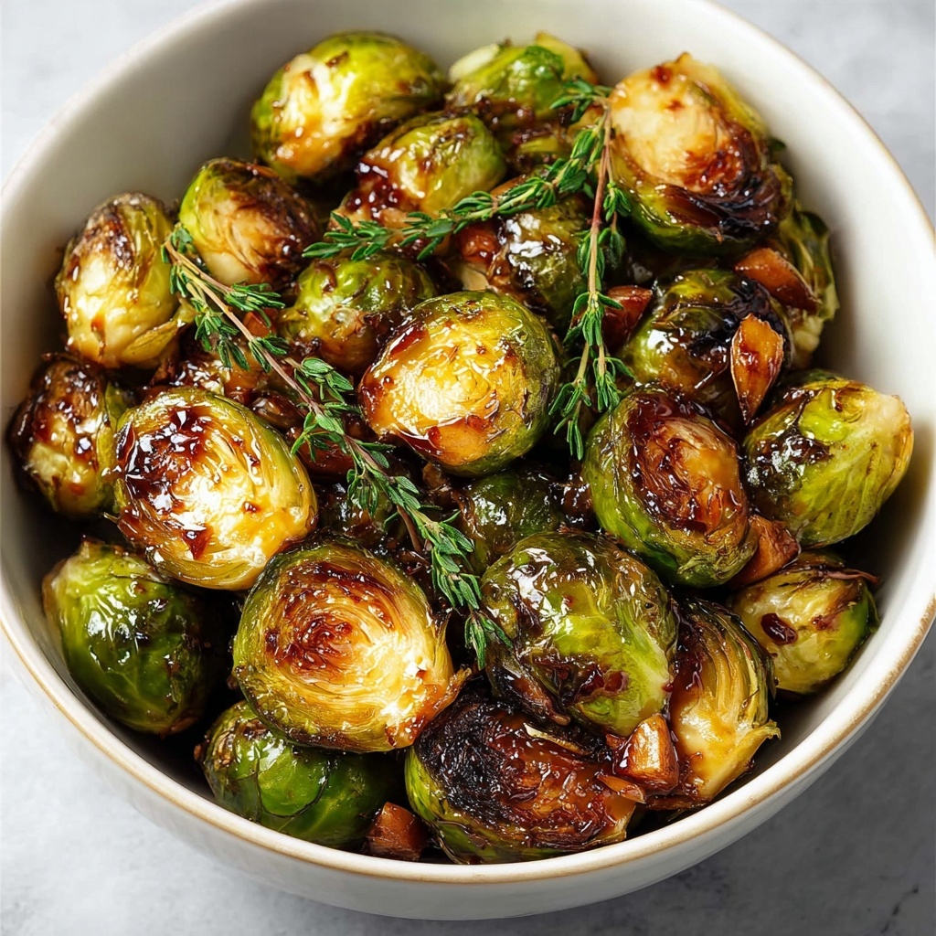 Honey Balsamic Brussels Sprouts: A Deliciously Sweet and Savory Side Dish Recipe - Recipe Image
