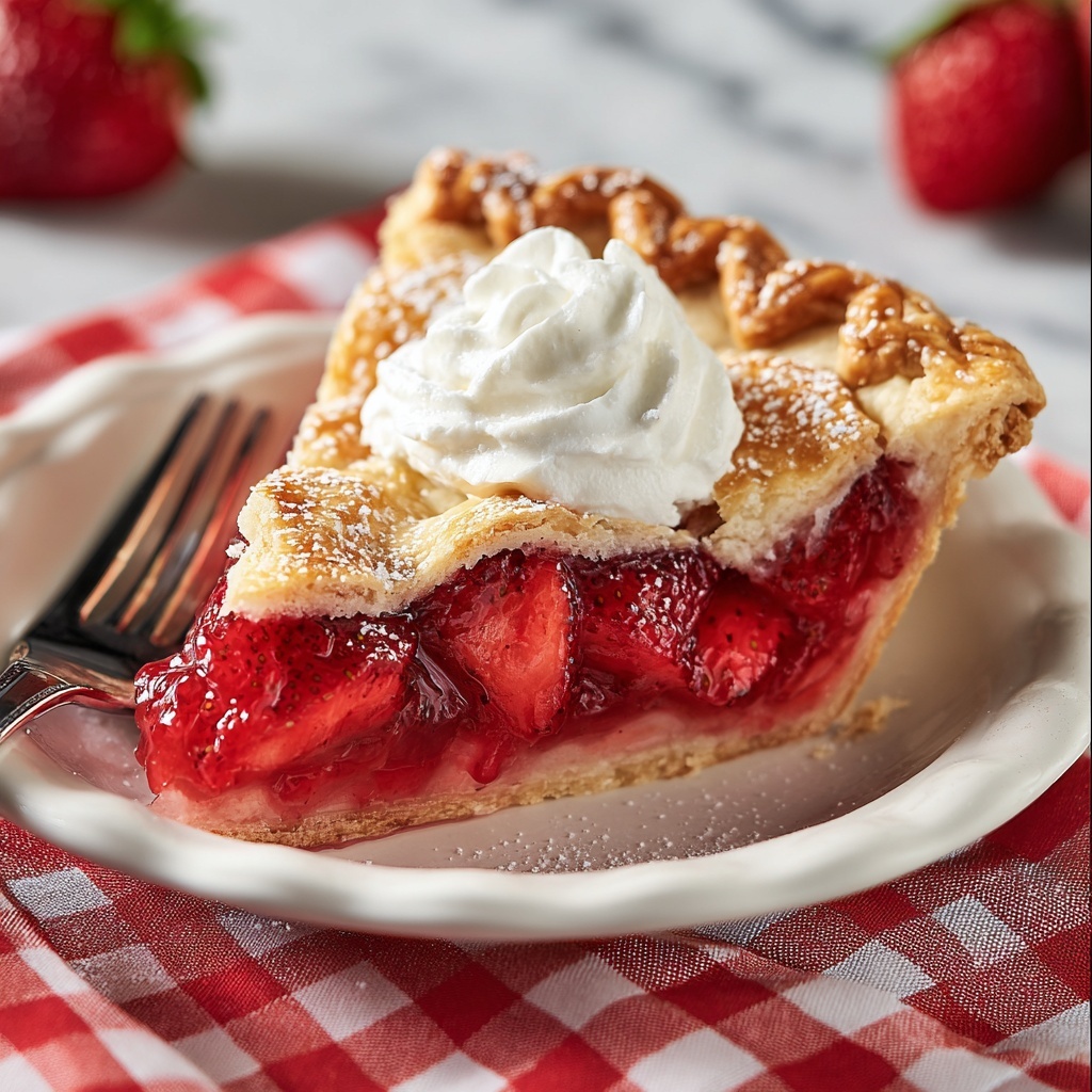 Strawberry Rhubarb Pie Recipe - Recipe Image