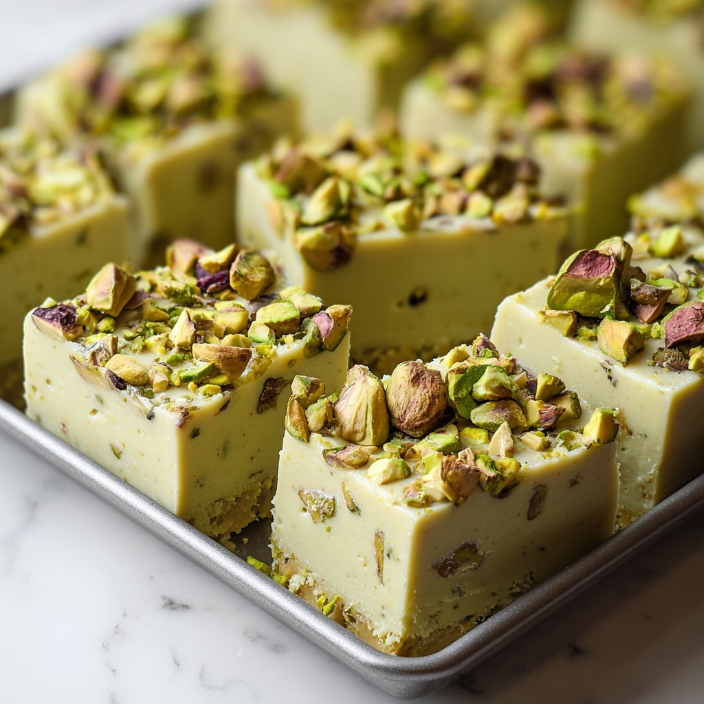 Pistachio White Chocolate Fudge Recipe - Recipe Image