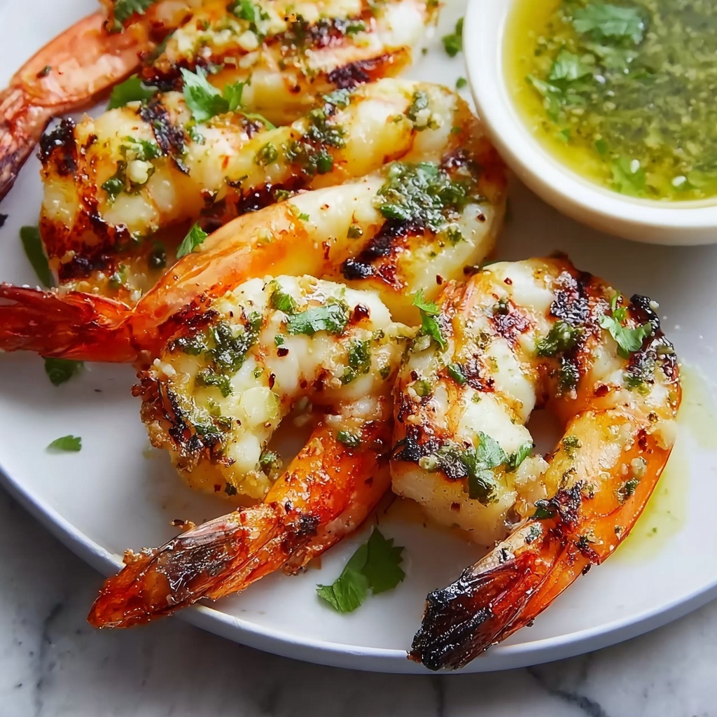 Garlic Confit Butter BBQ Butterflied Prawns Recipe - Recipe Image