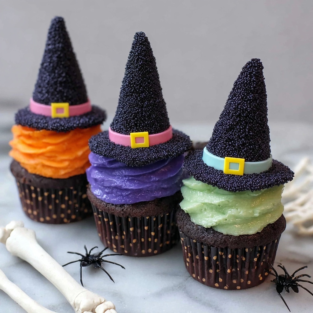 Spooky Witch Hat Cupcakes Delight Recipe - Recipe Image