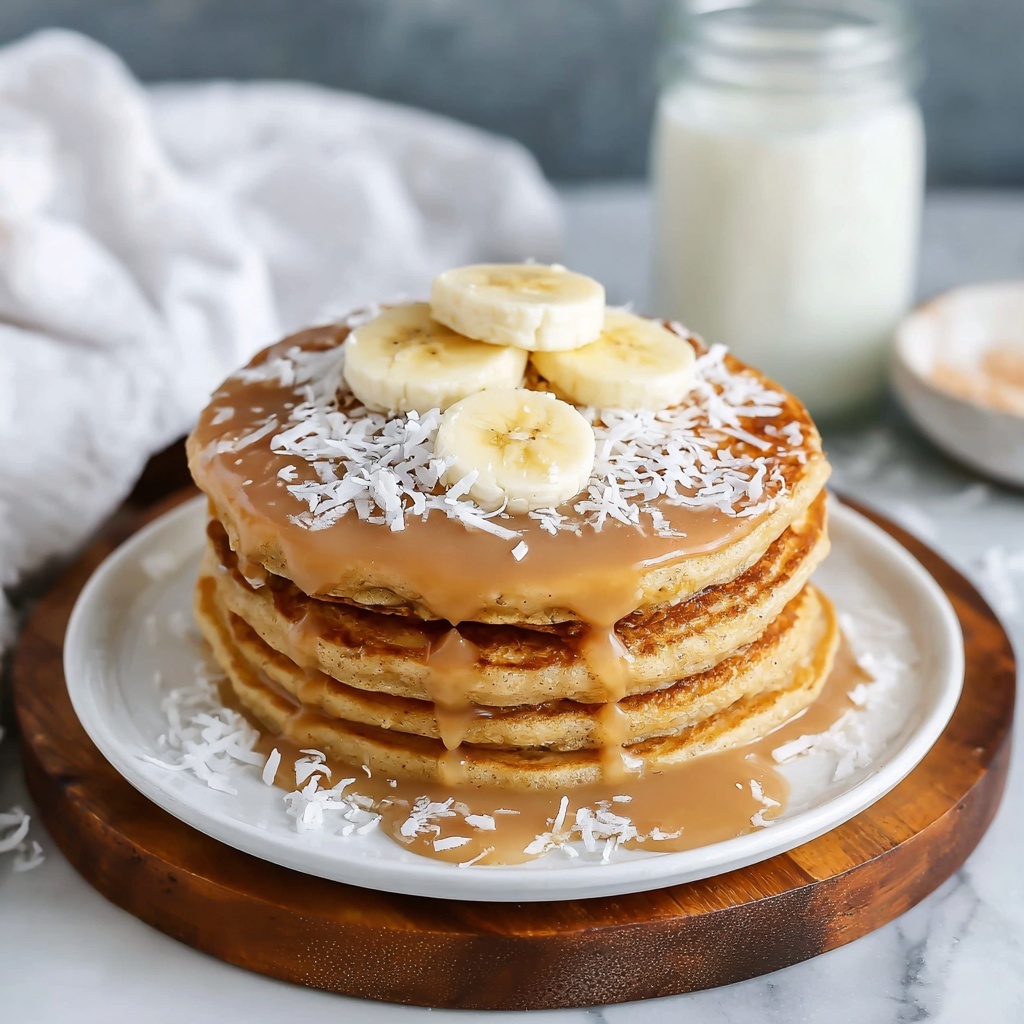 Sweet Coconut Cream Pancakes Recipe - Recipe Image