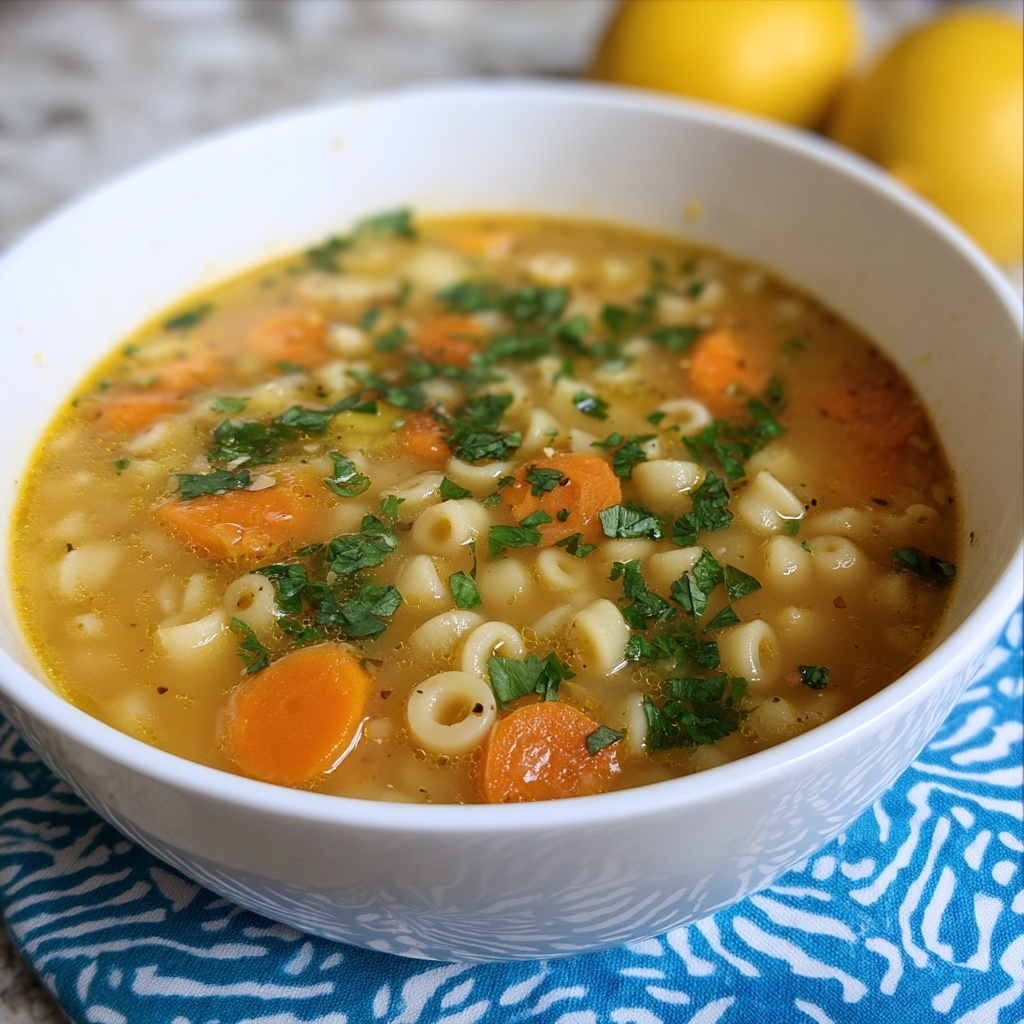 Lentil and Bulgur Soup with Lemon and Parsley Recipe - Recipe Image