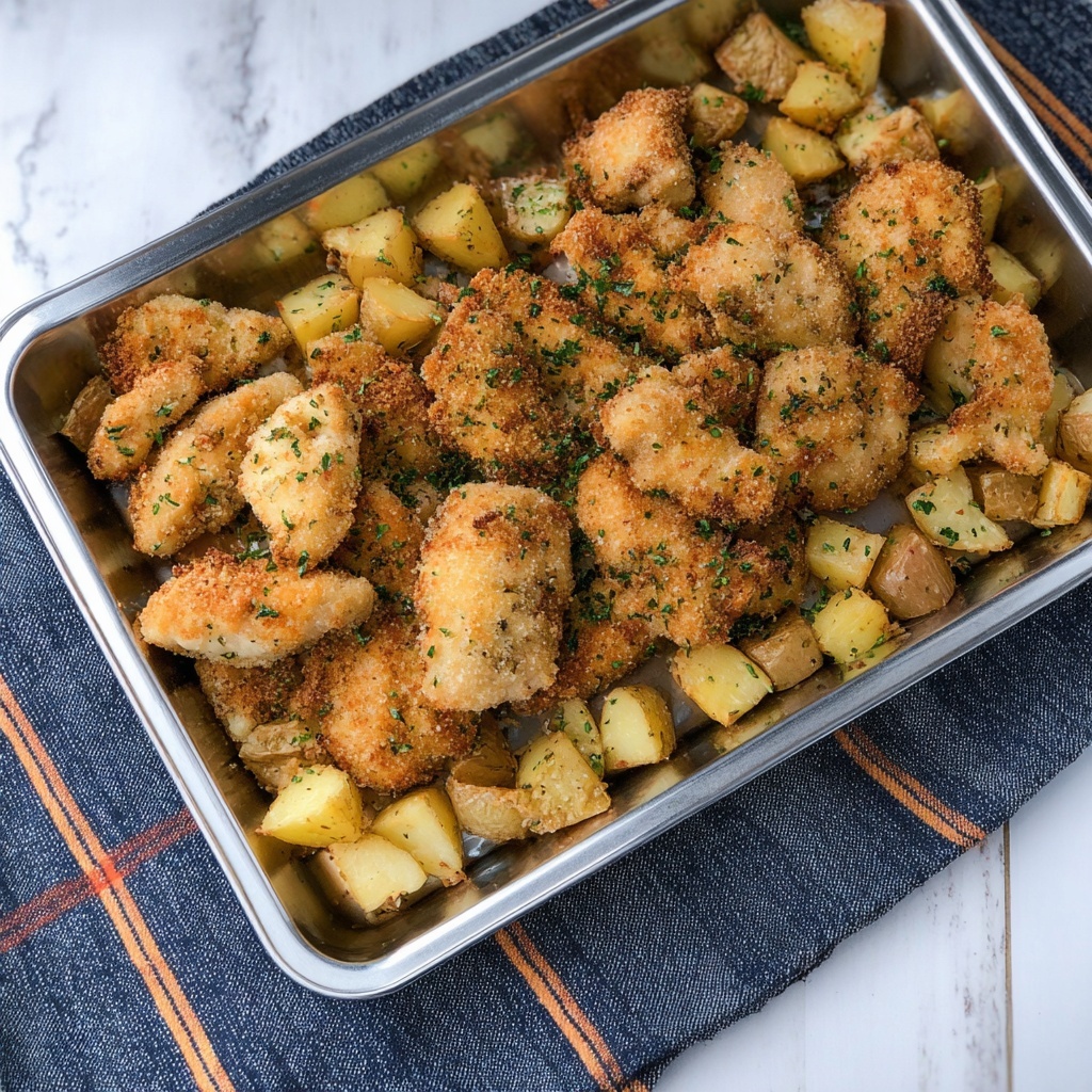 Chicken Wings with Crispy Potatoes Recipe - Recipe Image