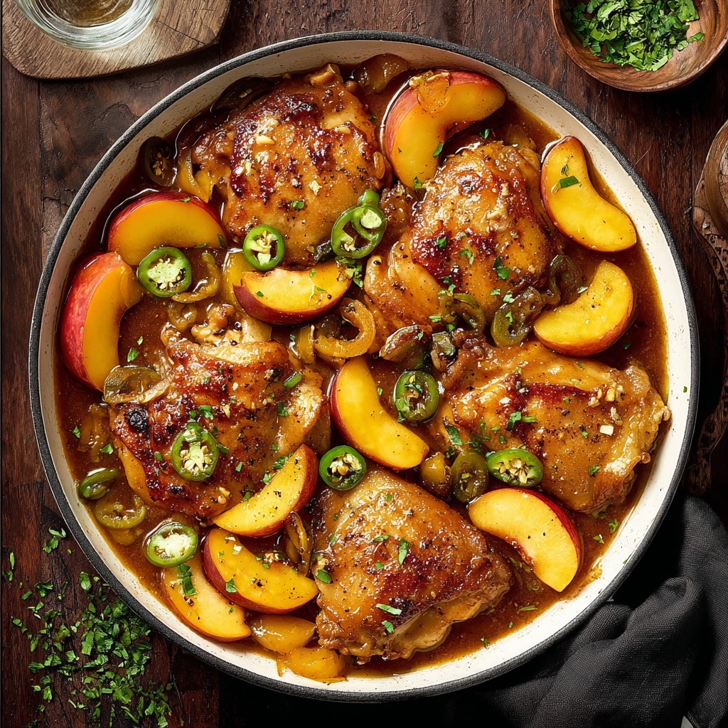 Jalapeño Peach Chicken Recipe - Recipe Image