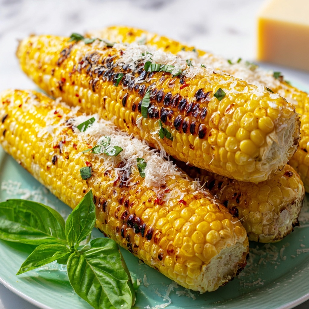 Parmesan Garlic Grilled Corn Recipe - Recipe Image