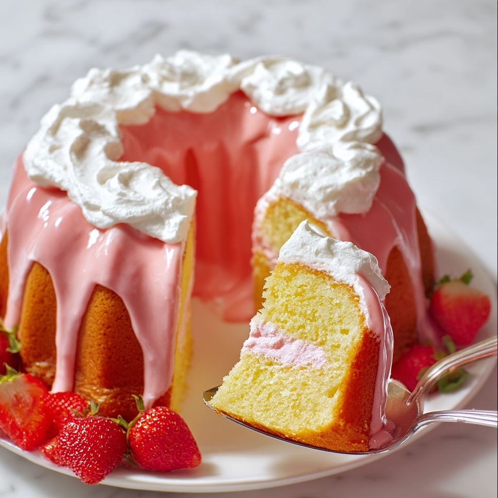 Strawberry Buttermilk Pound Cake Recipe - Recipe Image